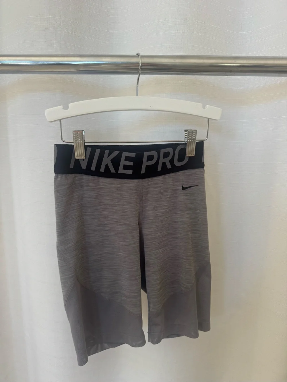 Nike Gray Nike Pro biker shorts